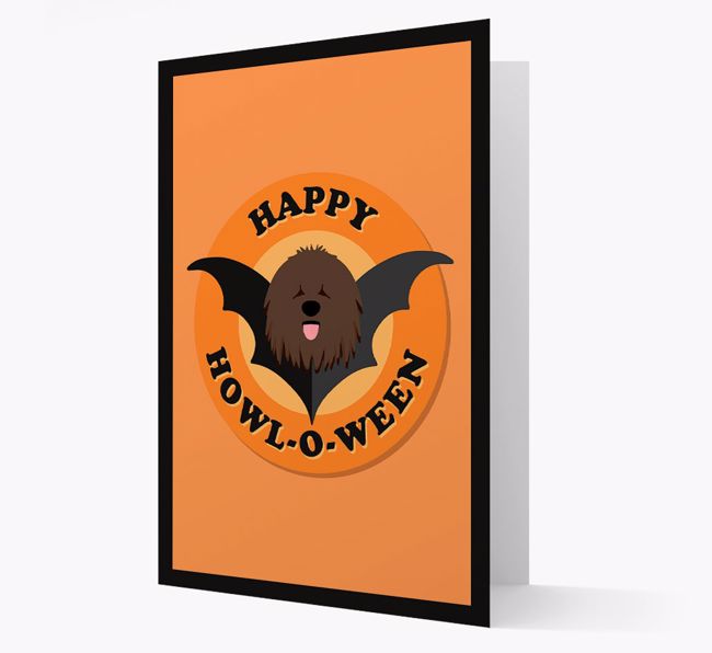 'Happy Howl-o-ween' - Personalised {breedFullName} Halloween Card
