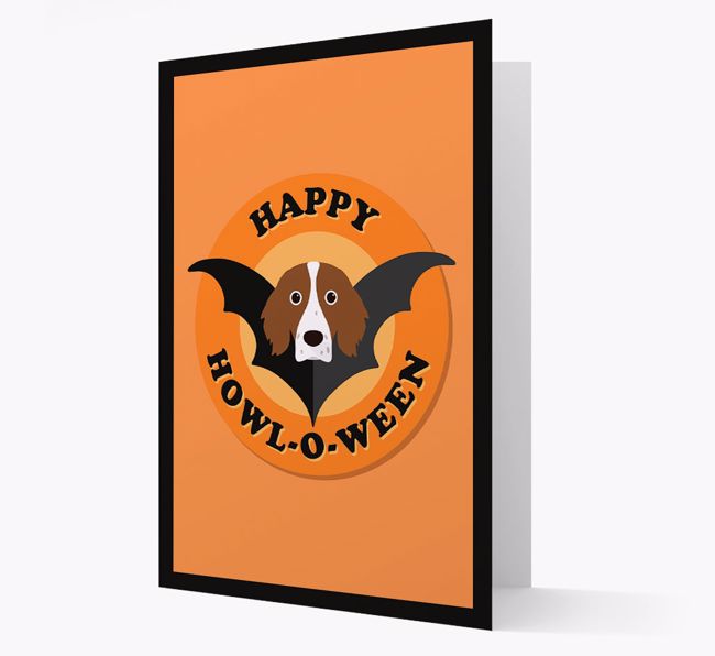 'Happy Howl-o-ween' - Personalised {breedFullName} Halloween Card