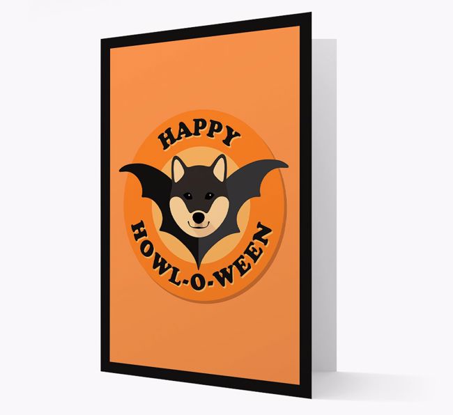 'Happy Howl-o-ween' - Personalised {breedFullName} Halloween Card