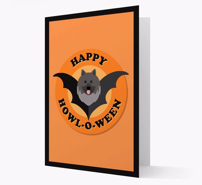 'Happy Howl-o-ween' - Personalized {breedFullName} Halloween Card