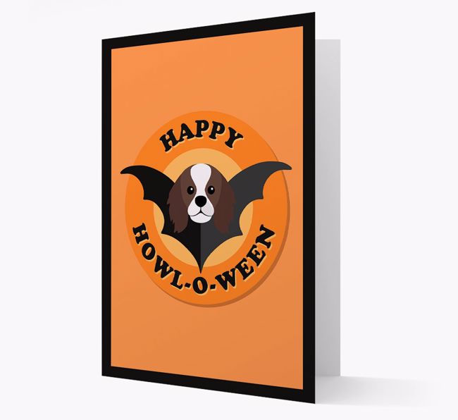 'Happy Howl-o-ween' - Personalised {breedFullName} Halloween Card