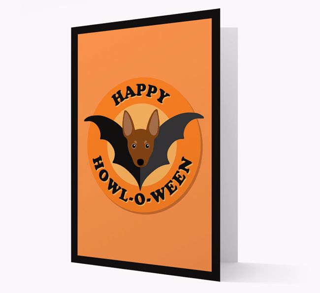 'Happy Howl-o-ween' - Personalized {breedFullName} Halloween Card