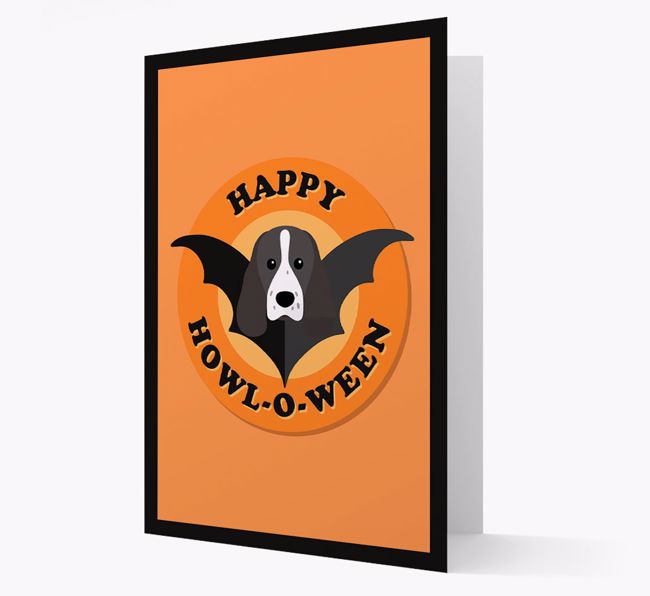 'Happy Howl-o-ween' - Personalised {breedFullName} Halloween Card