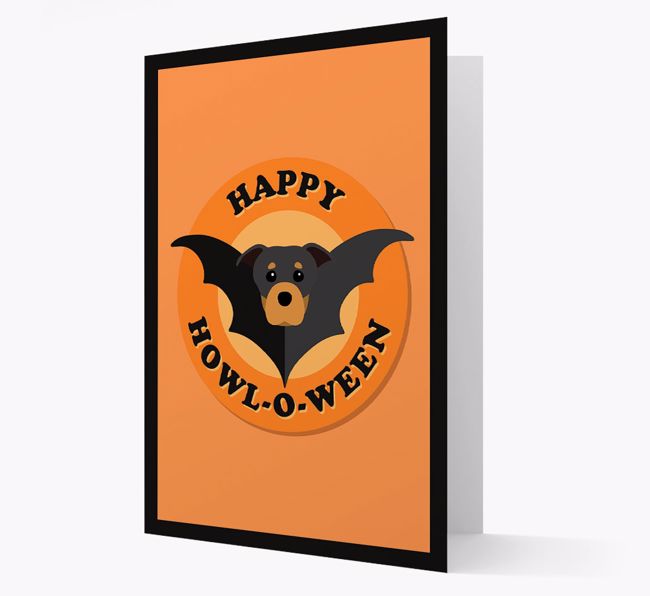 'Happy Howl-o-ween' - Personalised {breedFullName} Halloween Card