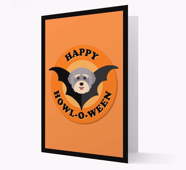 'Happy Howl-o-ween' - Personalised {breedFullName} Halloween Card