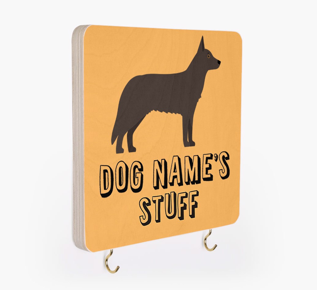 'Dog's Stuff' - Personalised Lead & Collar Hanger