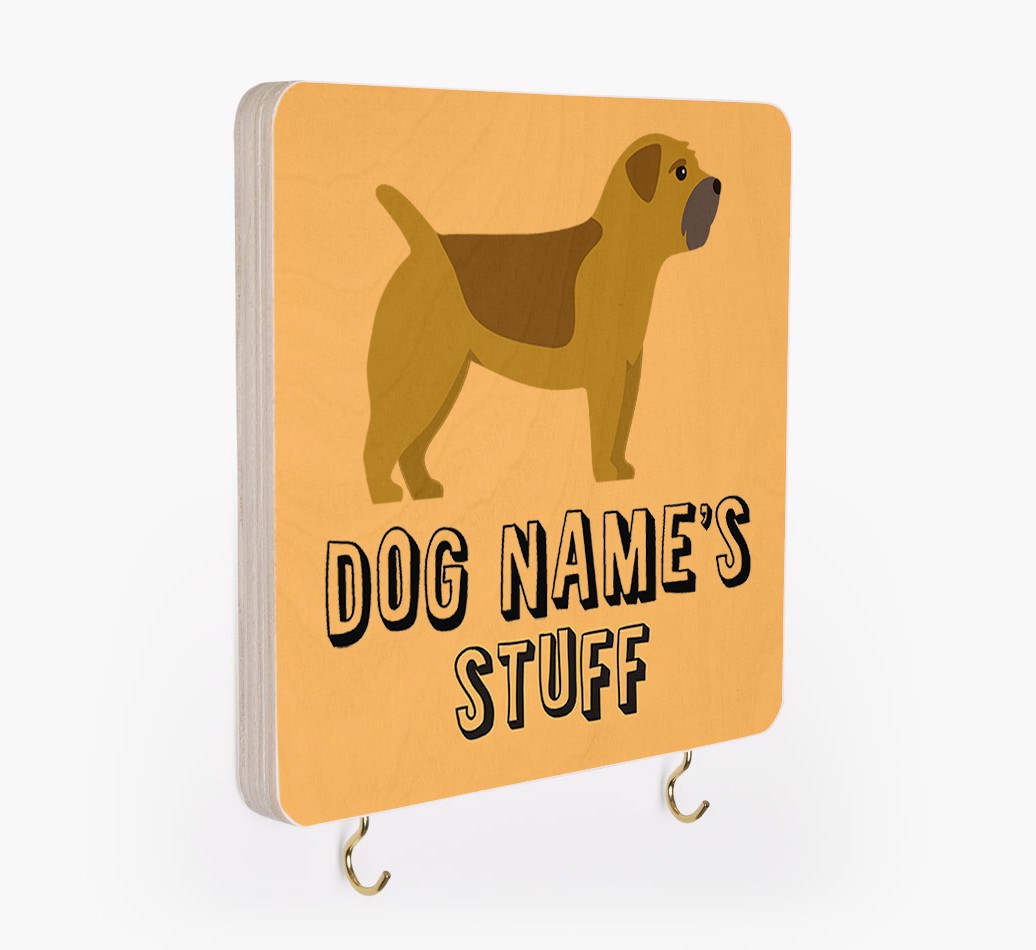 'Dog's Stuff' - Personalised Lead & Collar Hanger