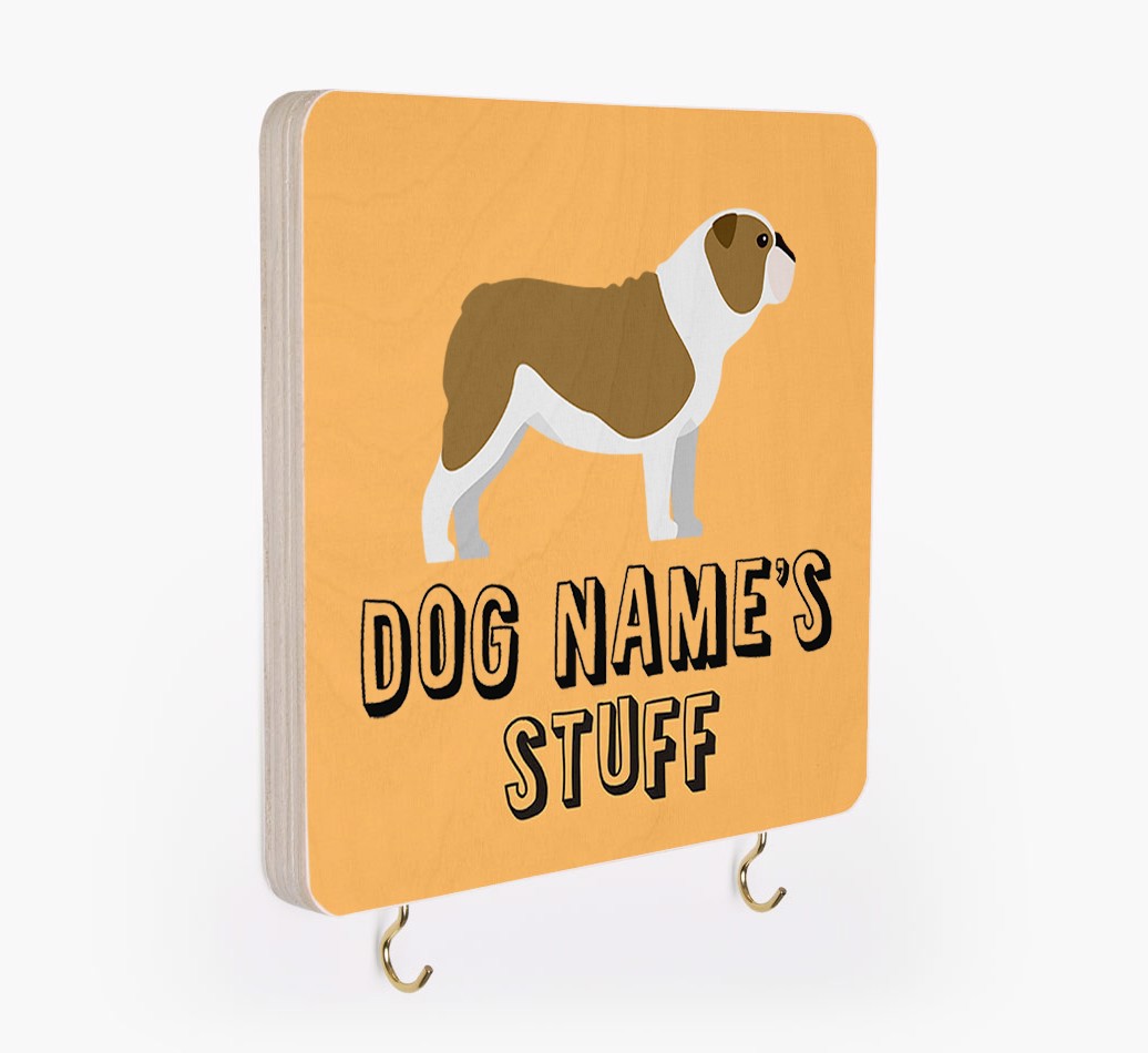 'Dog's Stuff' - Personalised Lead & Collar Hanger