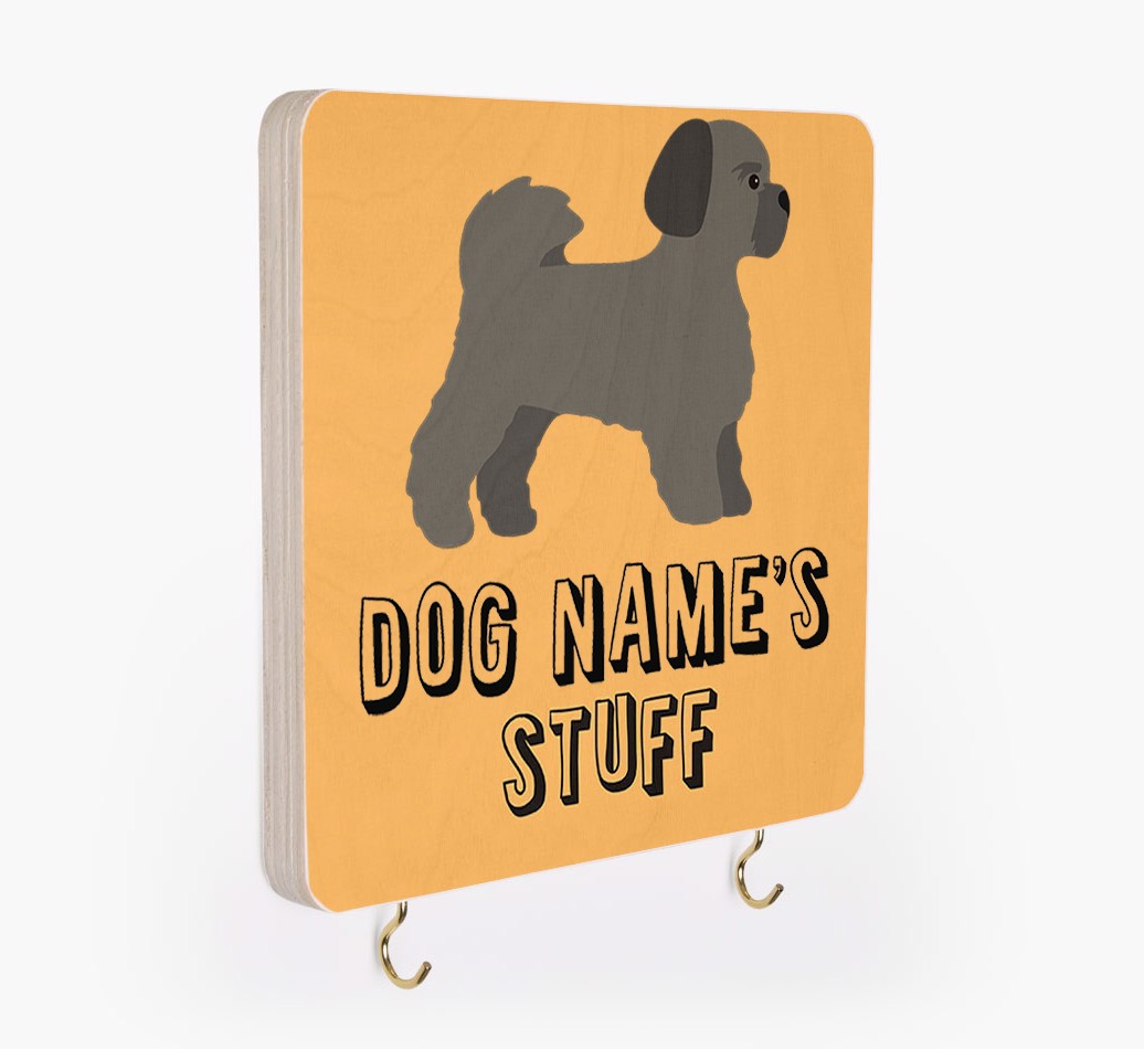 'Dog's Stuff' - Personalised Lead & Collar Hanger