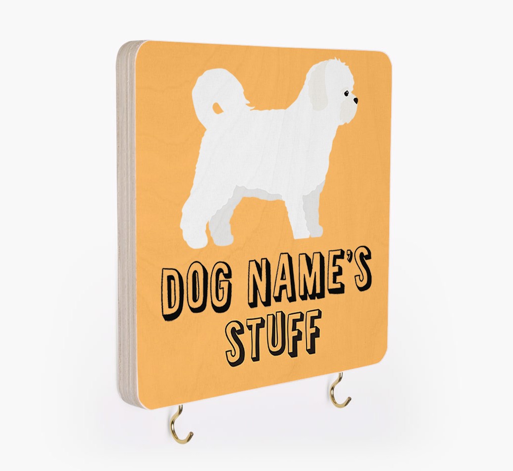 'Dog's Stuff' - Personalised Lead & Collar Hanger