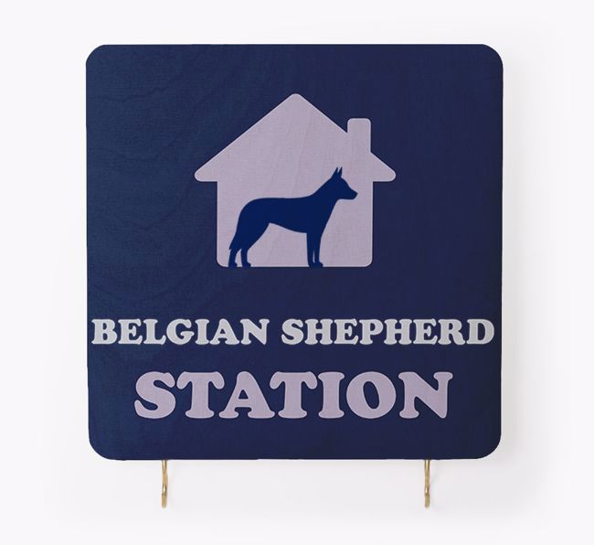 '{breedCommonName} Station' - Personalised "{breedFullName} Lead & Collar Hanger