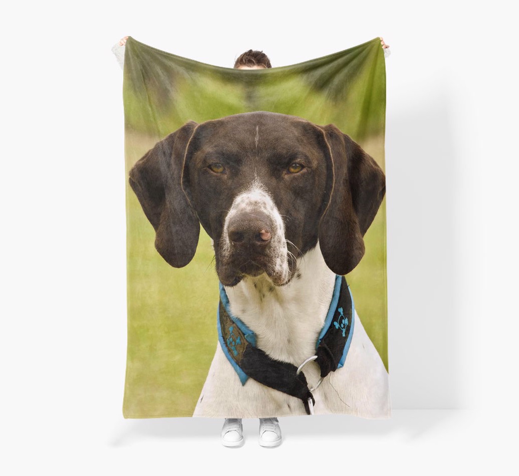 'Plain Photo Upload' - Personalized Blanket - Held by Person