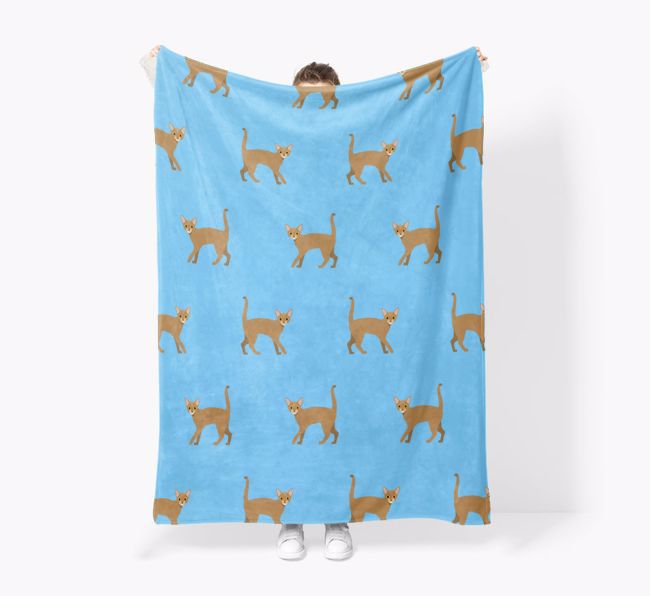 'Yappicon Pattern' - Personalized Sherpa Fleece Blanket with {breedFullName} Yappicon