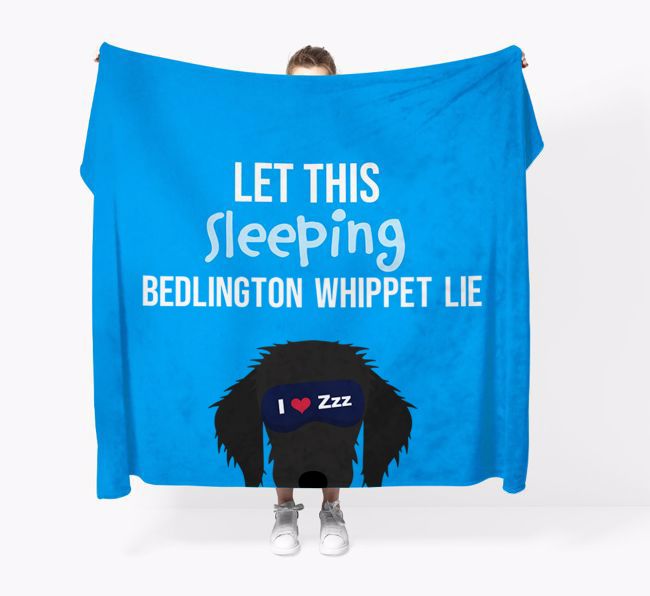 'Let that sleepy dog lie' - Personalized {breedFullName} Blanket