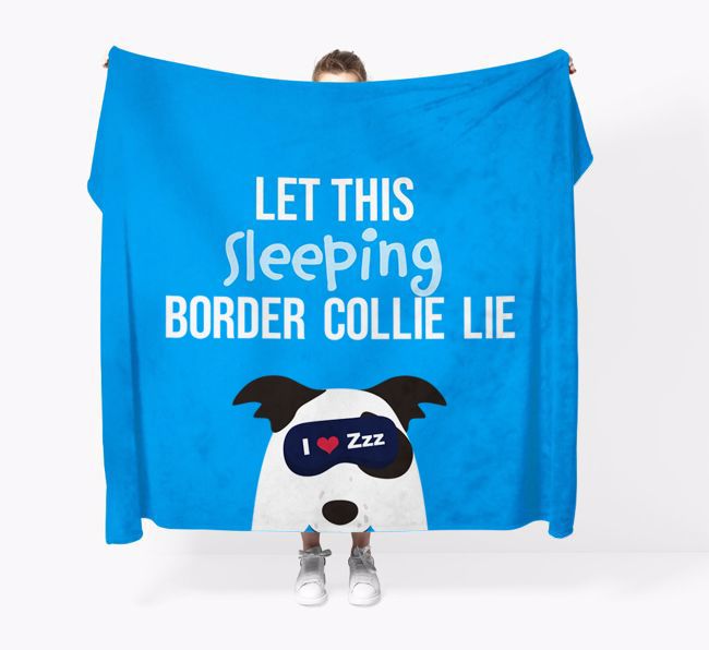 'Let that sleepy dog lie' - Personalised {breedFullName} Blanket