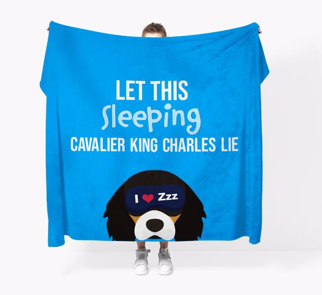 'Let that sleepy dog lie' - Personalised {breedFullName} Blanket