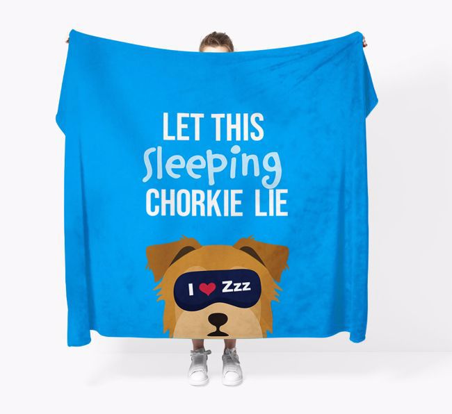 'Let that sleepy dog lie' - Personalised {breedFullName} Blanket