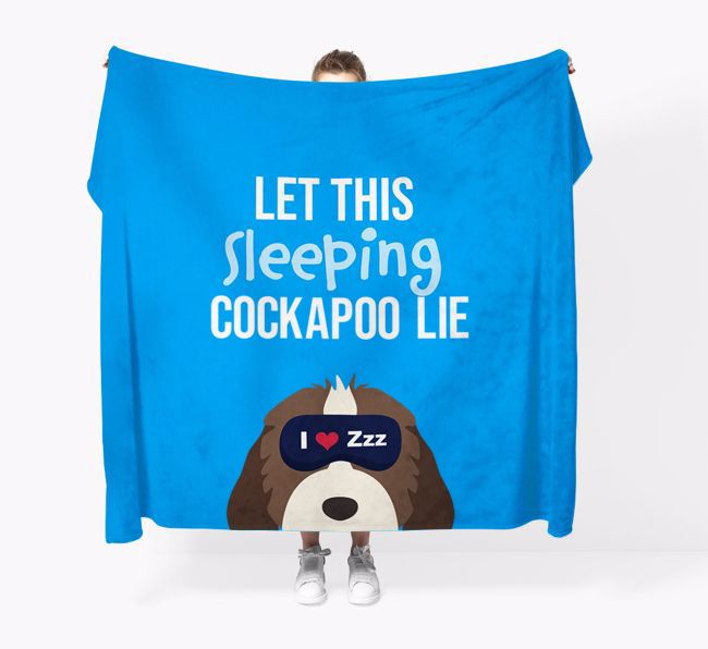 'Let that sleepy dog lie' - Personalised {breedFullName} Blanket