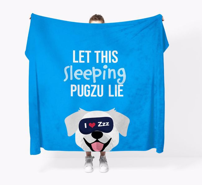 'Let that sleepy dog lie' - Personalised {breedFullName} Blanket