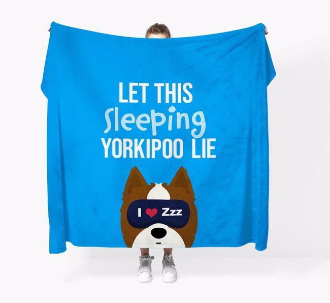 'Let that sleepy dog lie' - Personalised {breedFullName} Blanket