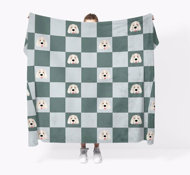 'Checkerboard' - Personalised {breedFullName} Blanket