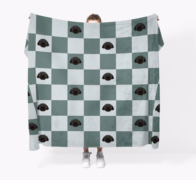 'Checkerboard' - Personalised {breedFullName} Blanket