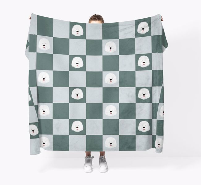'Checkerboard' - Personalized {breedFullName} Blanket