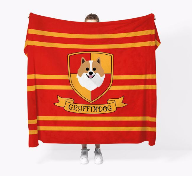 'Dogwarts' - Personalised {breedFullName} Blanket