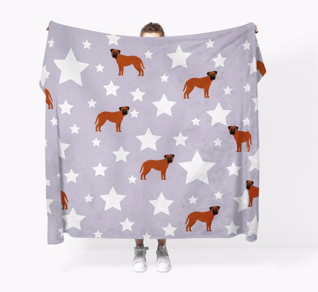 'Star Pattern' - Personalized {breedFullName} Blanket