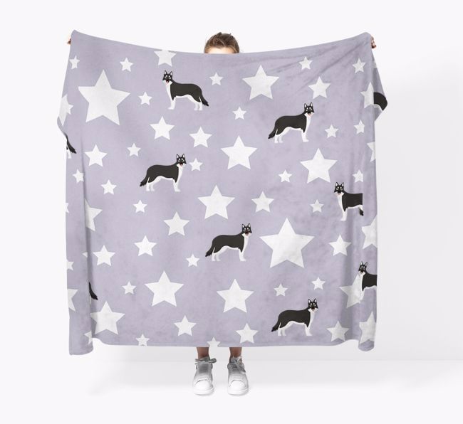 'Star Pattern' - Personalised {breedFullName} Blanket