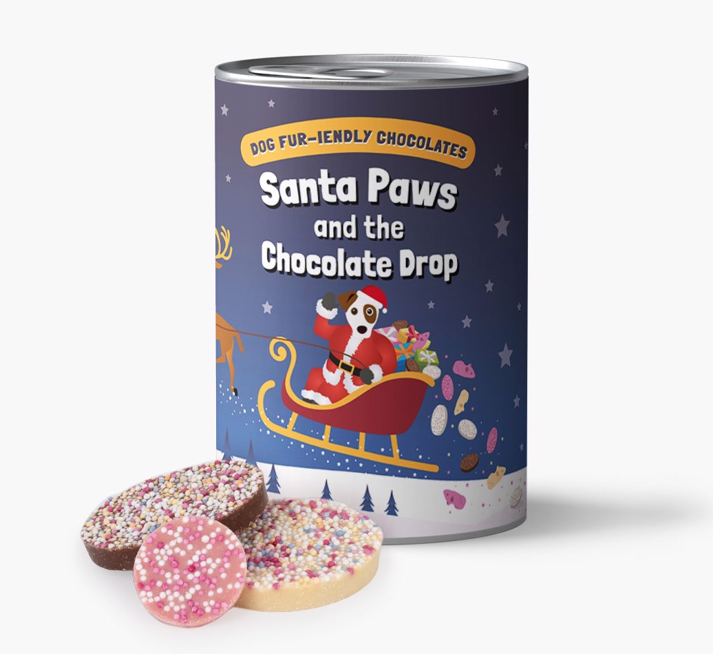 'Santa Paws' - Personalised Dog-Friendly Chocolate'