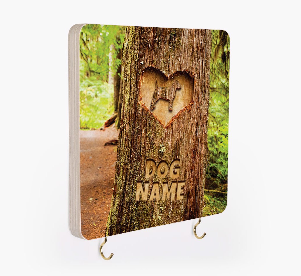 'Tree Carving' - Personalised Lead & Collar Hanger