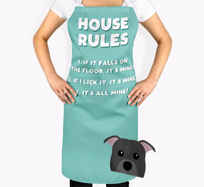 'House Rules' - Personalized {breedFullName} Apron