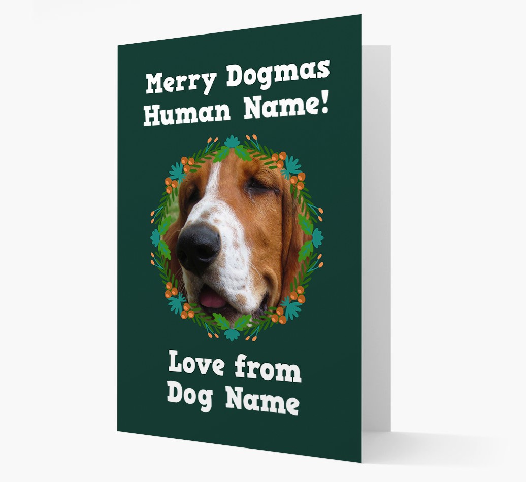 'Merry Dogmas' - Personalised {breedFullName} Card