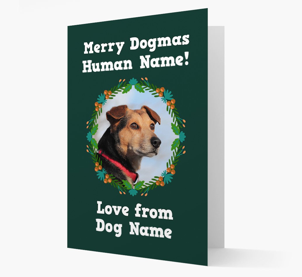 'Merry Dogmas' - Personalized {breedFullName} Card