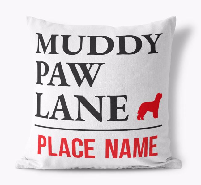 Muddy Paw Lane: Personalized {breedFullName} Pillow