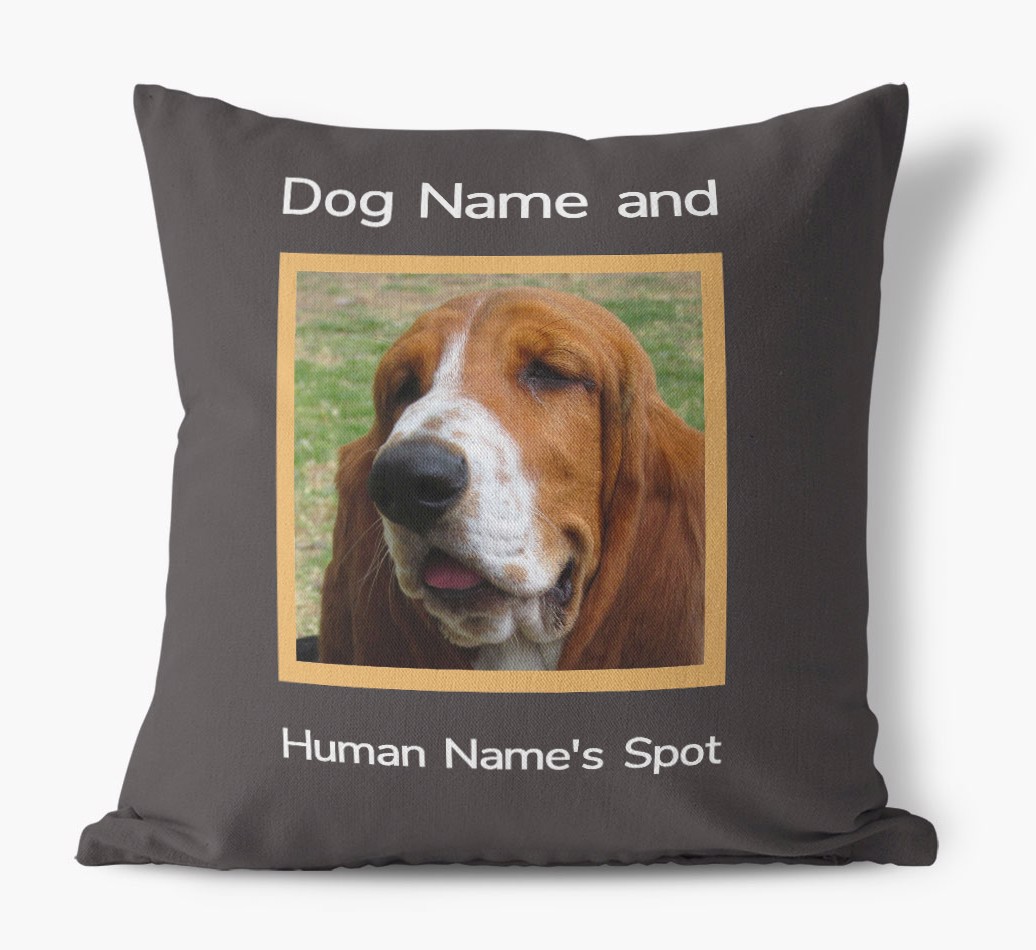 'Our Spot': Personalised {breedFullName} Photo Upload Cushion