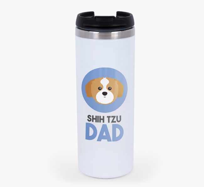 'Dog Dad' - Personalised {breedFullName} Travel Mug