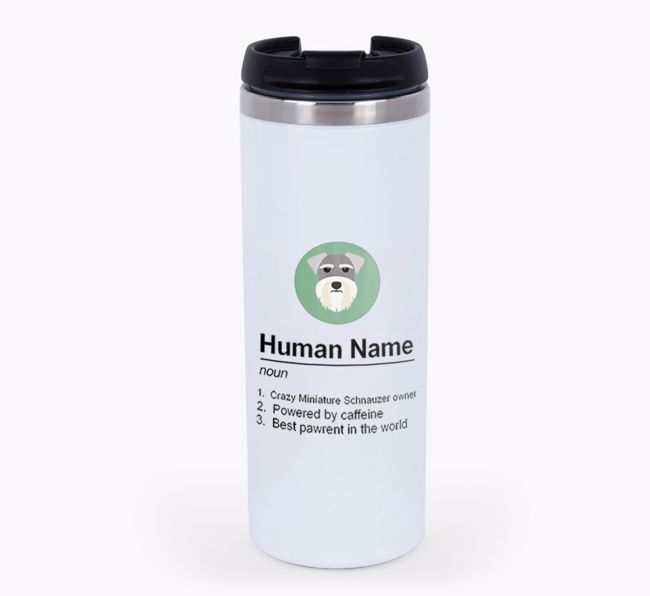 'Human Definition' - Personalised Travel Mug