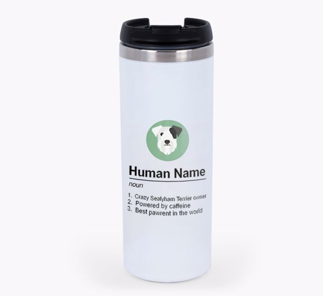 'Human Definition' - Personalised Travel Mug