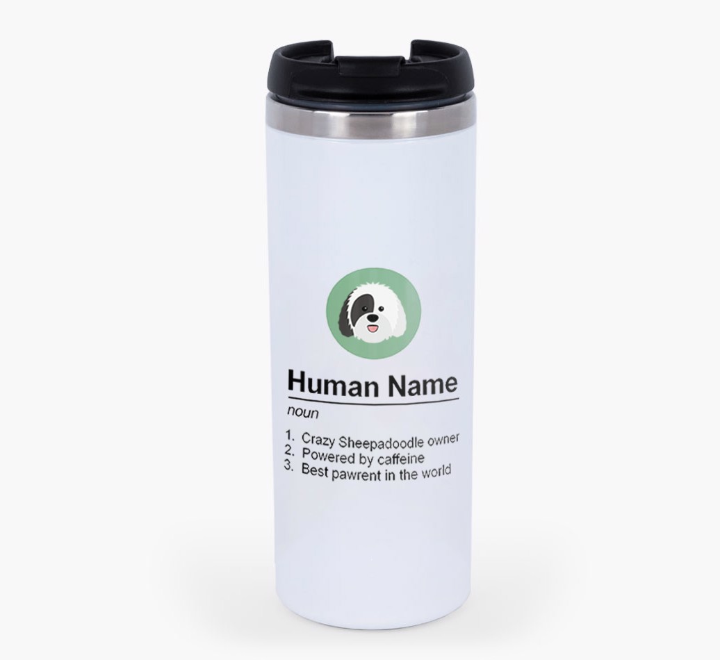'Human Definition' - Personalised Reusable Mug