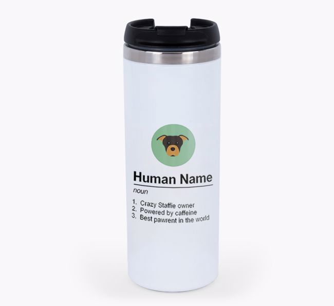 'Human Definition' - Personalised Travel Mug