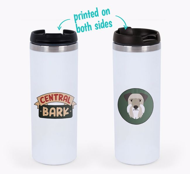 'Central Bark' - Photo Upload {breedFullName} Travel Mug