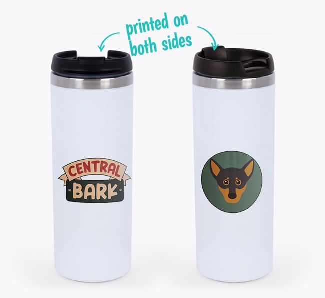 'Central Bark' - Photo Upload {breedFullName} Travel Mug