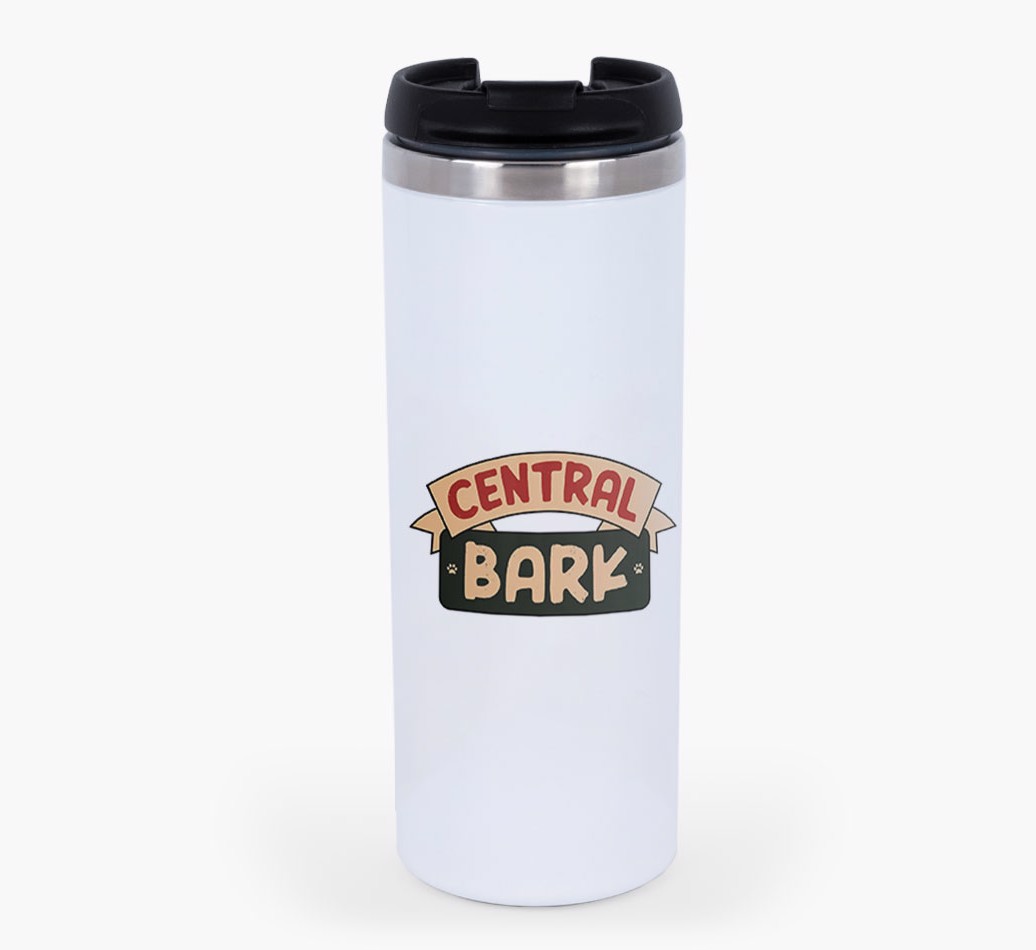 'Central Bark' - Photo Upload {breedFullName} Travel Mug