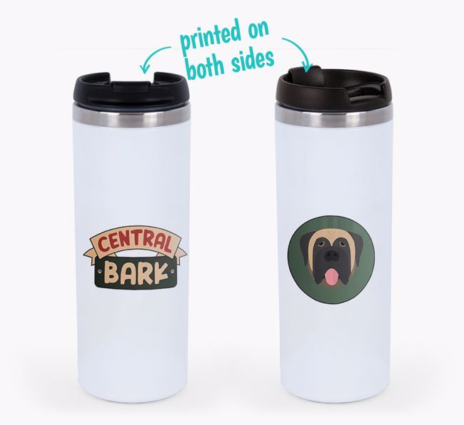 'Central Bark' - Photo Upload {breedFullName} Travel Mug