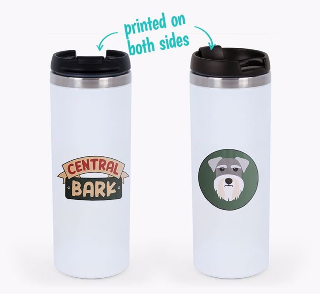 'Central Bark' - Photo Upload {breedFullName} Travel Mug