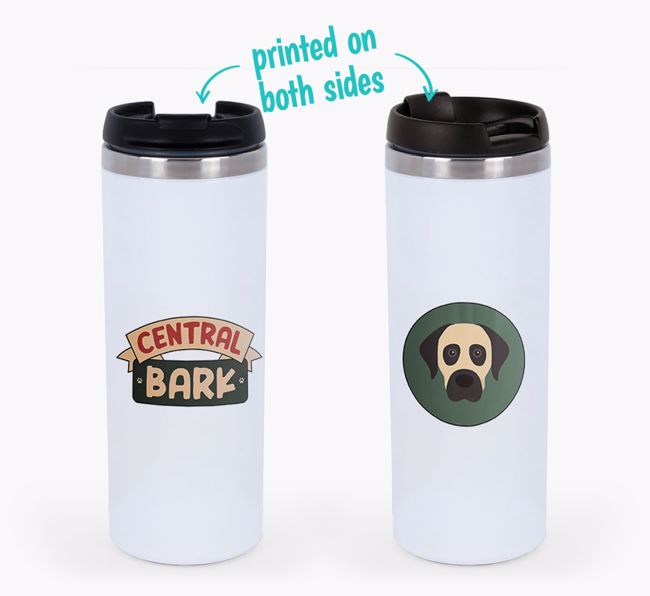 'Central Bark' - Photo Upload {breedFullName} Travel Mug