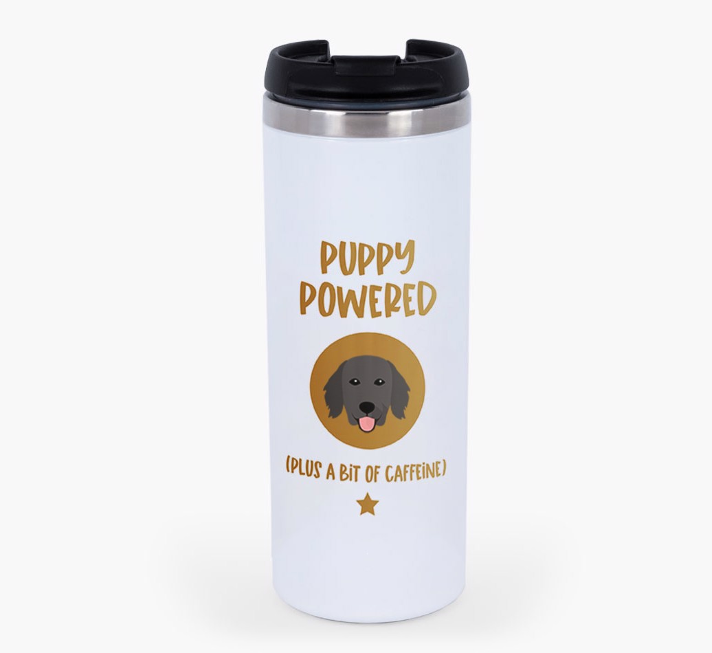 'Puppy Powered' - Photo Upload {breedFullName} Travel Mug