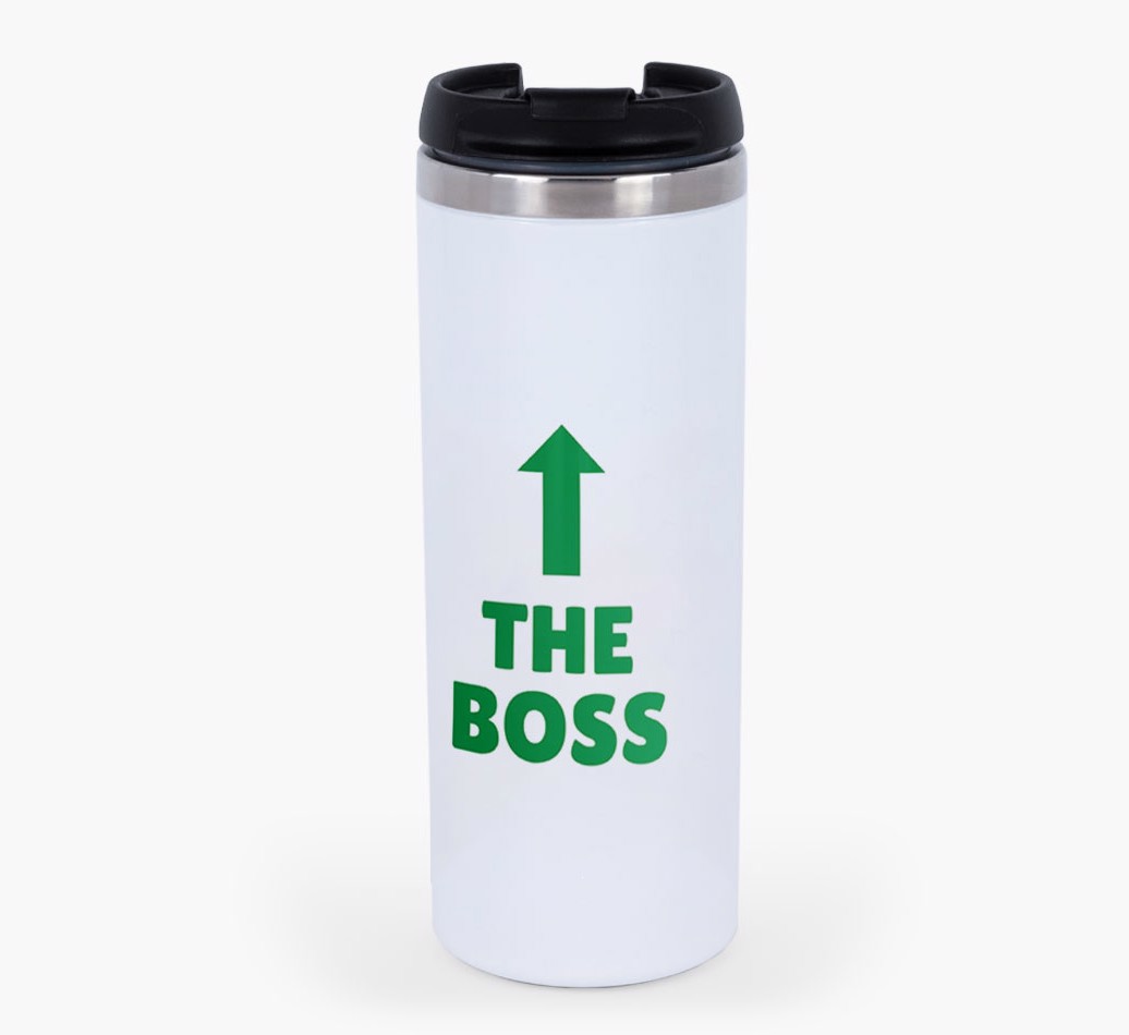 'The Boss' - Personalised TRavel Mug